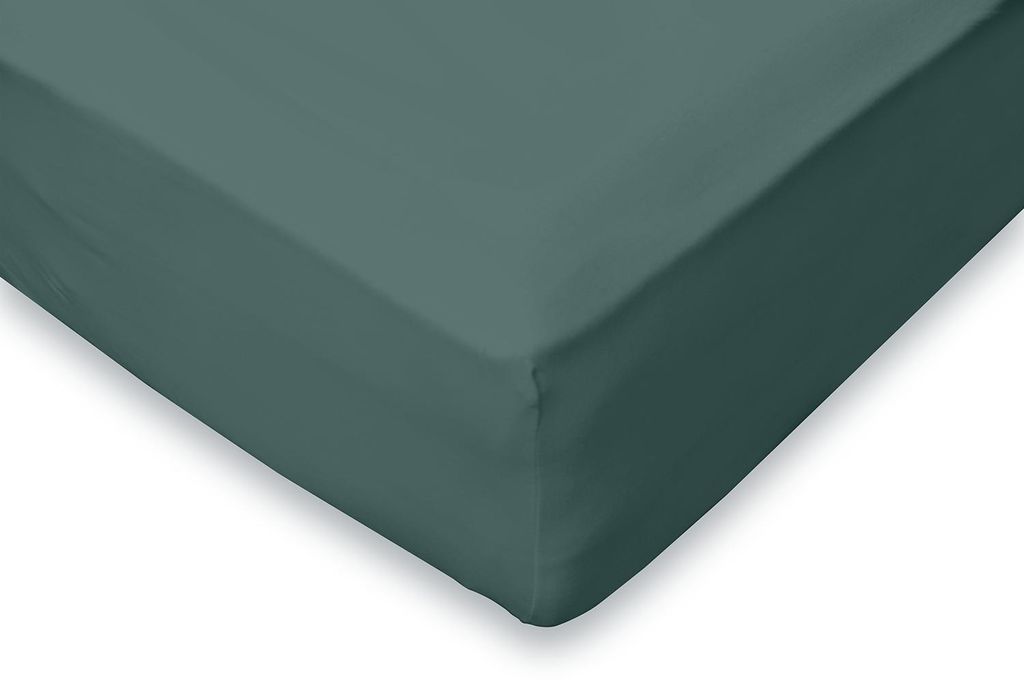 Eleganzzz Spannbetttuch Flanell – Grün – 180x210/220 – 35 cm Eckhöhe – 100% Baumwolle – warm & weich