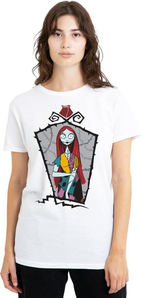 The Nightmare Before Christmas - T-Shirt für Damen TV25200 (S) (Weiß)
