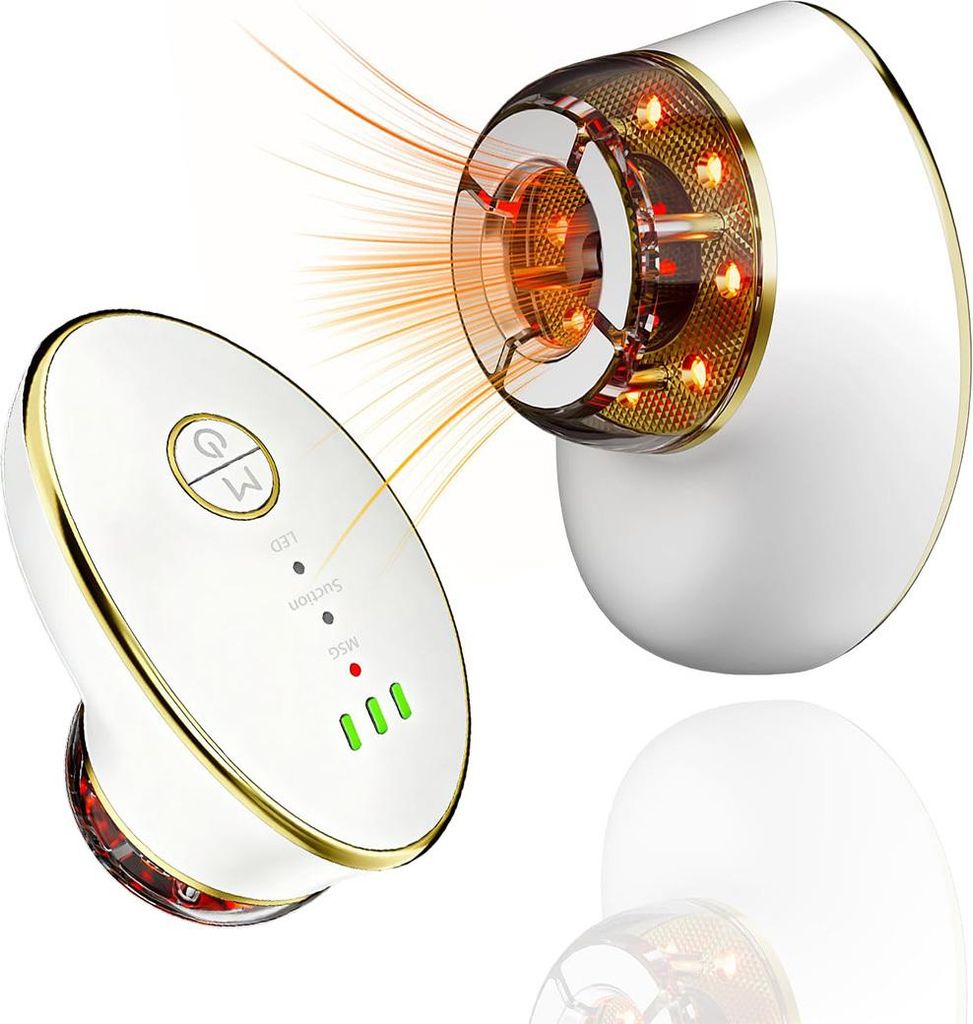 Schönheitsgerät, 3-in-1 Rotlicht-Hautstraffungsgerät – Lymphdrainage, Gesichtskonturierung, Doppelkinnentfernung
