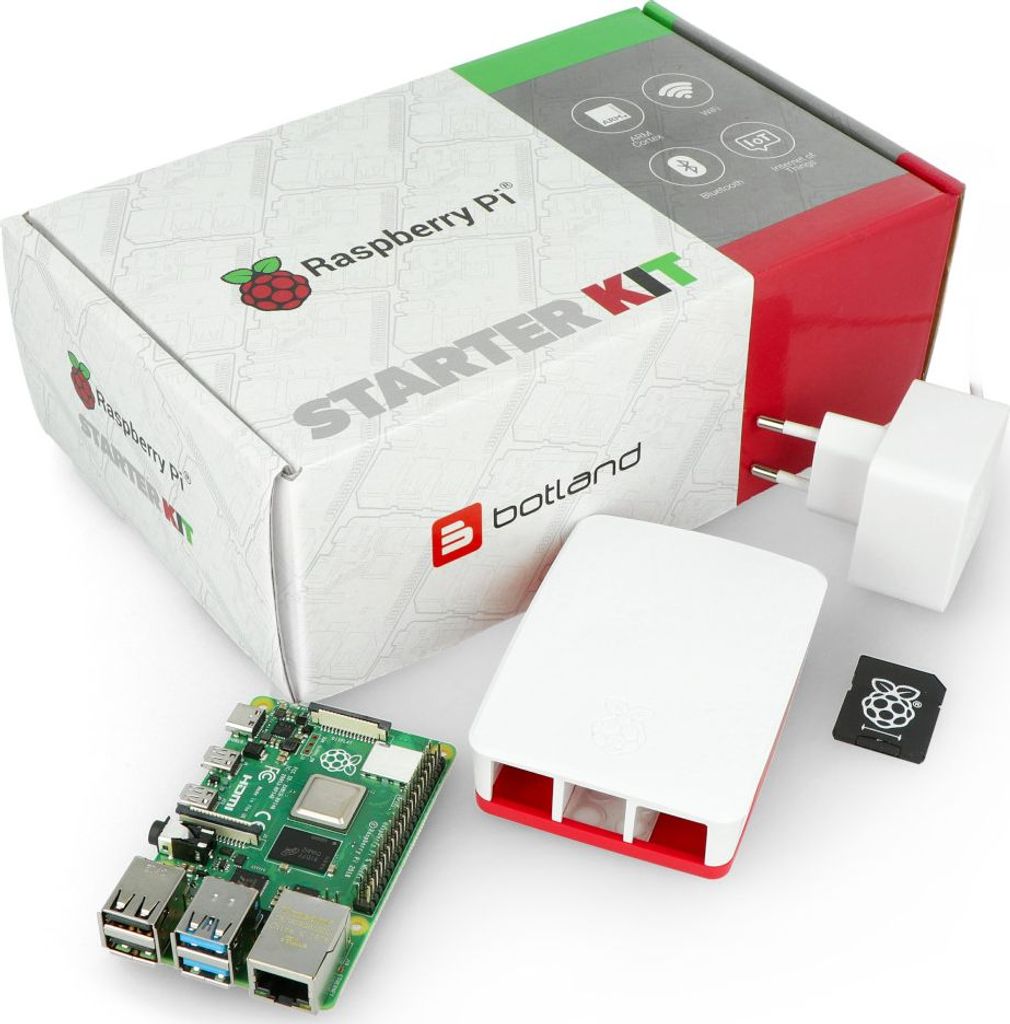 Raspberry Pi 4 Model B CPU 1,5GHz RAM 2GB + sada originálne Obrázok produktu 