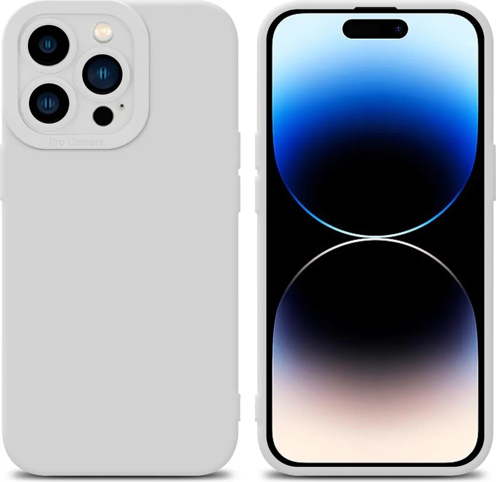 Cover Silicone Bianco per iPhone 14 Pro Cadorabo - Protezione TPU Sottile