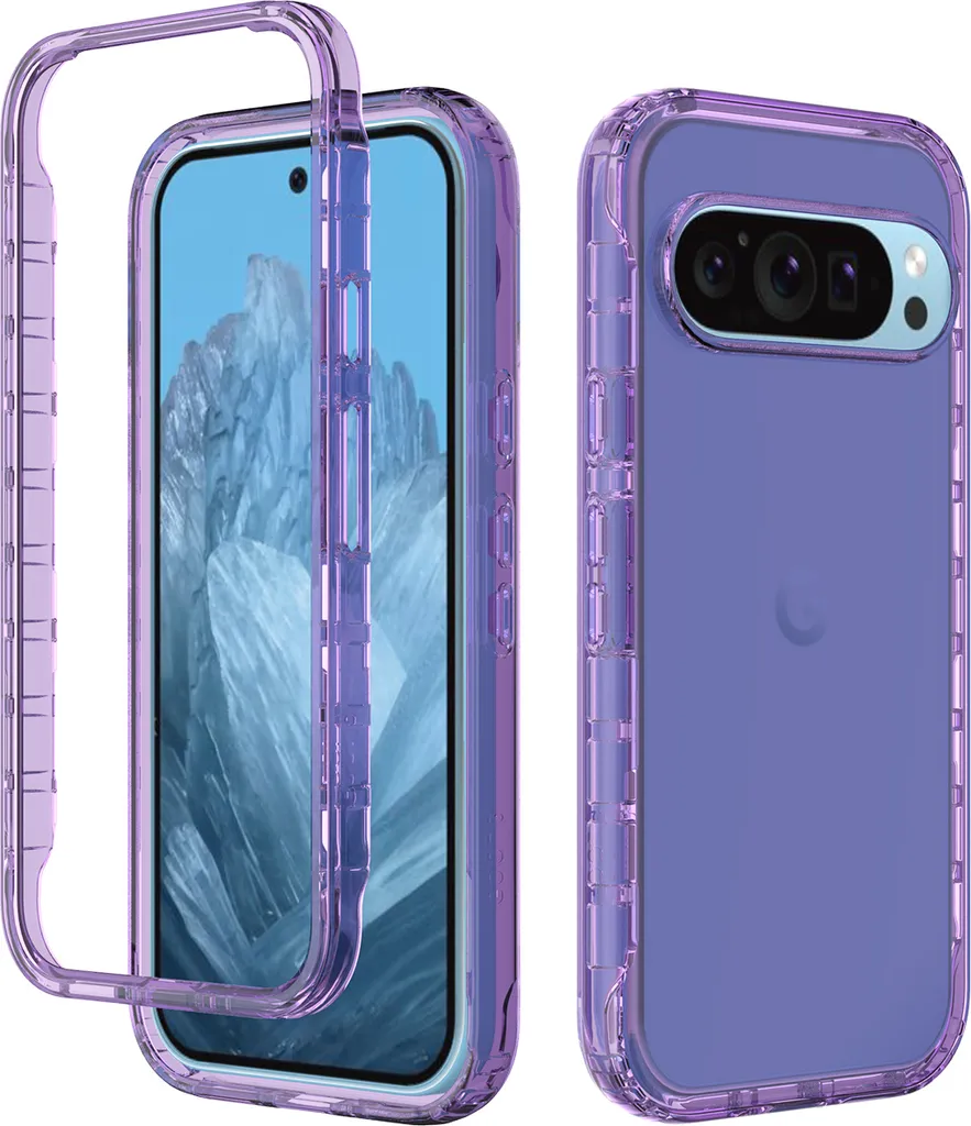 Custodia Google Pixel 10 Pro XL Viola Antiurto - Protezione Ibrida TPU