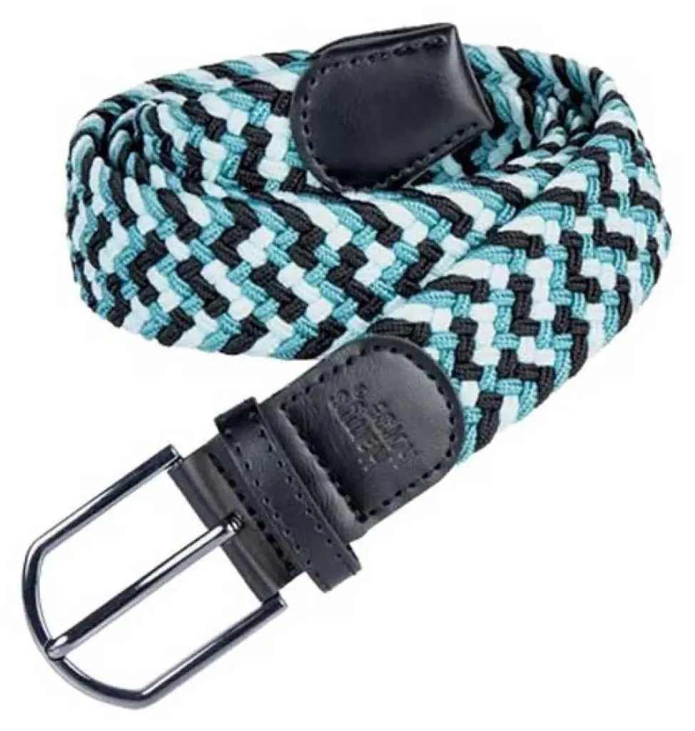 Ceinture tressée Harry's Horse bleue 70 cm souple et très robuste