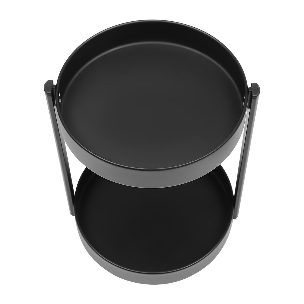 2 Etagen Gewürzregal 360° drehbar stehend rund Metall Produktbild 5