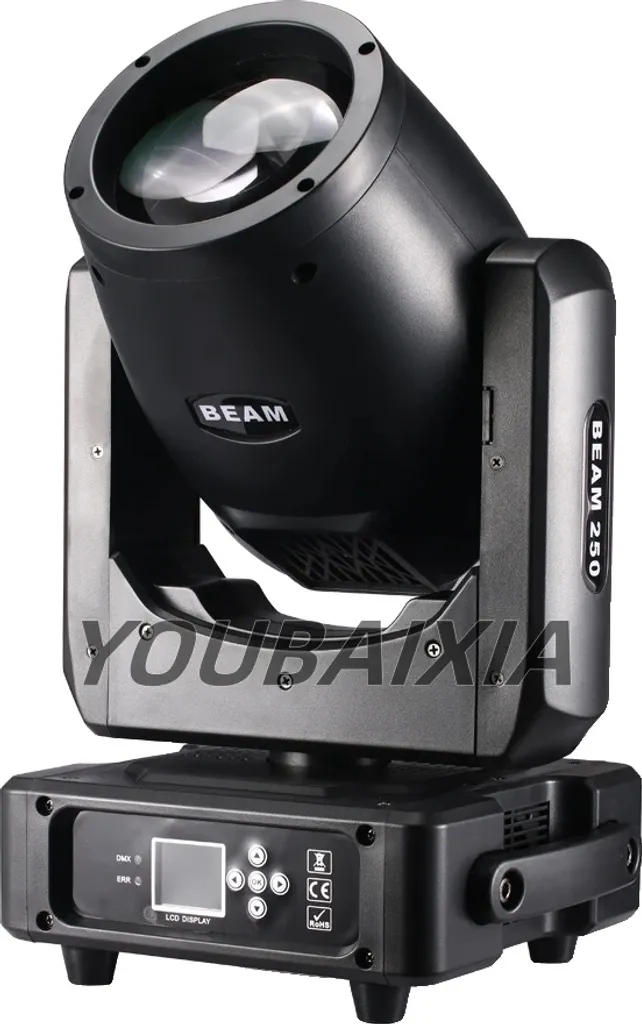 Lyre LED 250W Projecteur de Scène avec Balayage 540 Degrés Prise EU