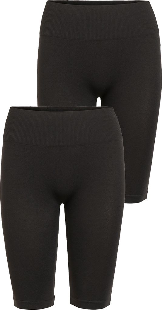 VILA Leggingshorts 2er-Set Figurformend Gerippter Bund Größe: XS-S