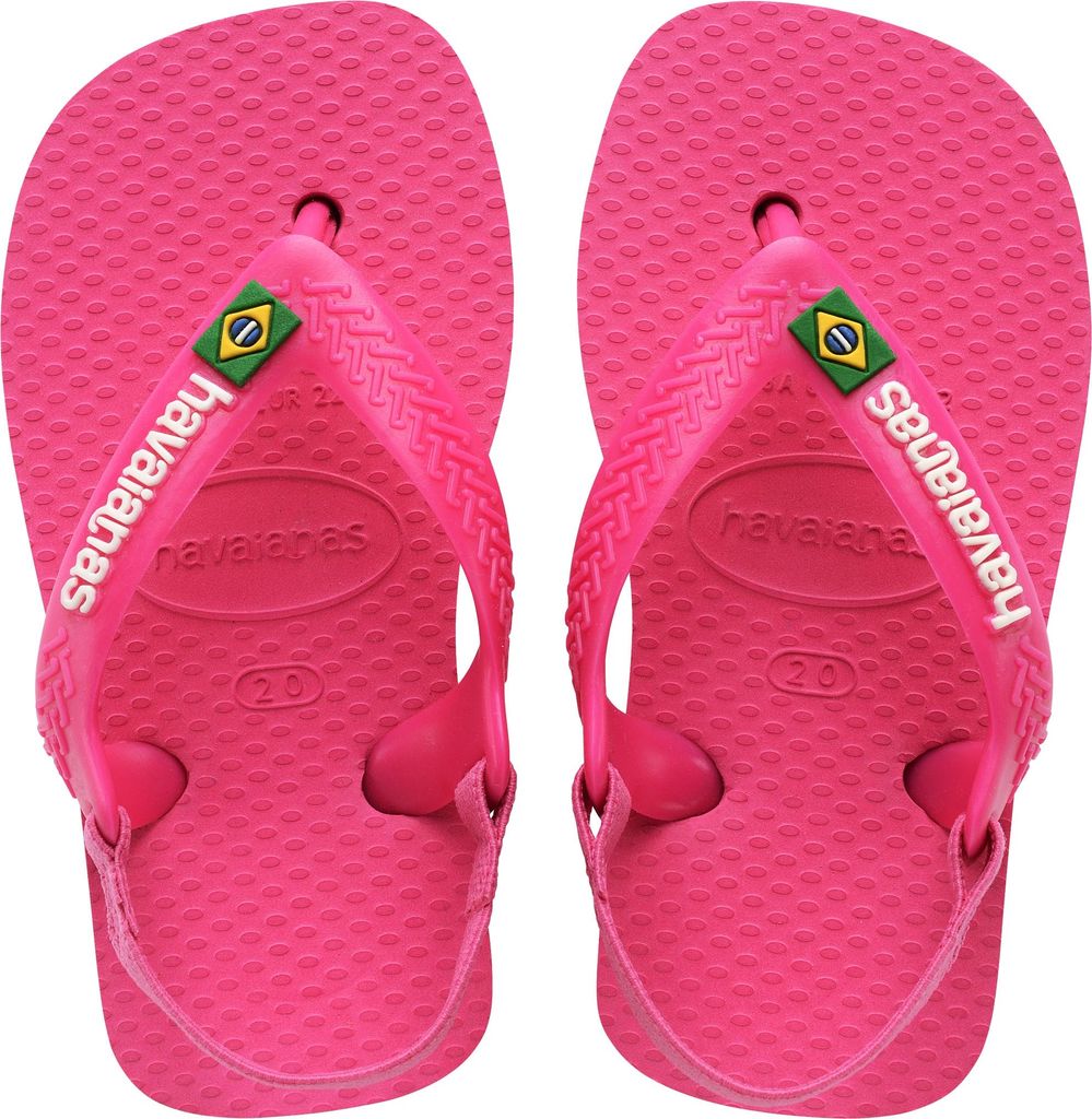 Kinder-Flip-Flop mit Gummiband Baby Brasil Logo