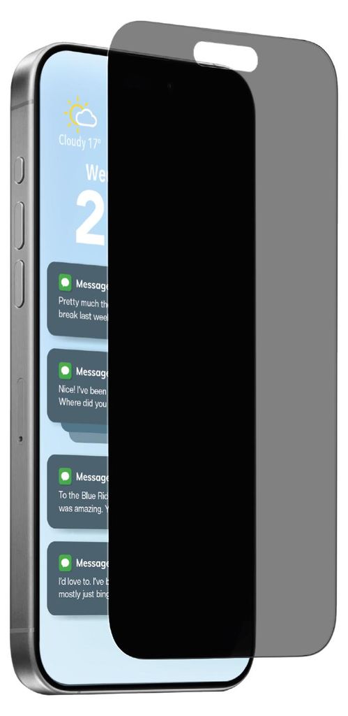 PURO Gehärtetes Glas Privacy für iPhone 17/17 Pro/16 Produktbild 