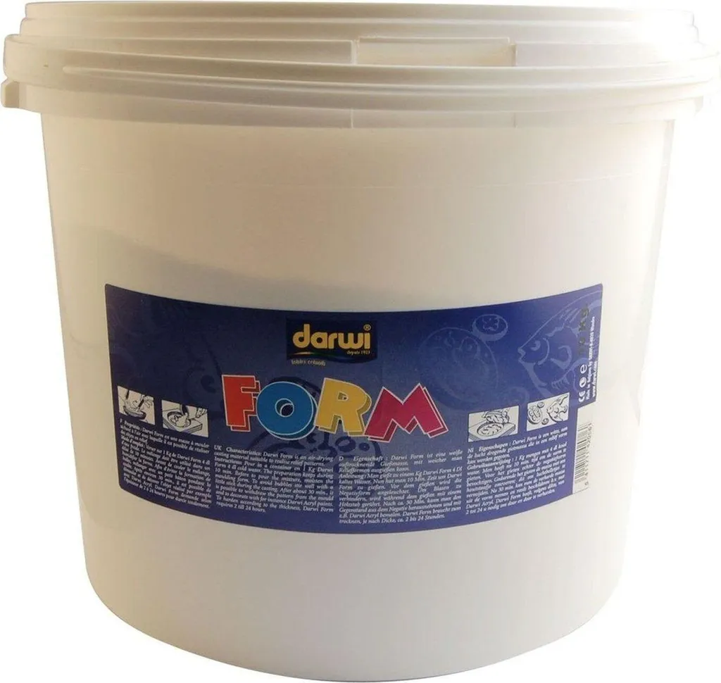 Pâte Darwi 10 kg pour sculpture artistique et loisirs créatifs blancs