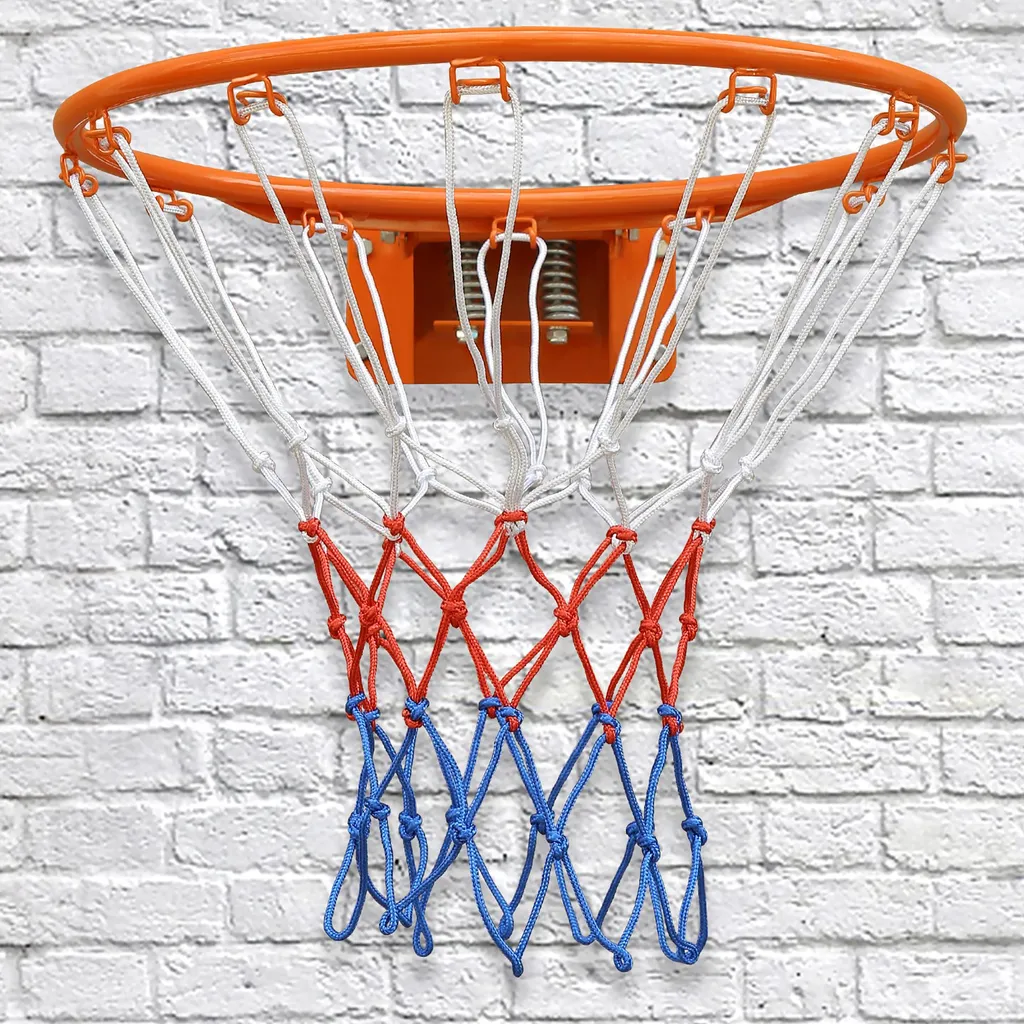 OKWISH Panier de Basket avec Ressort Amorti et Fixation Murale en Acier