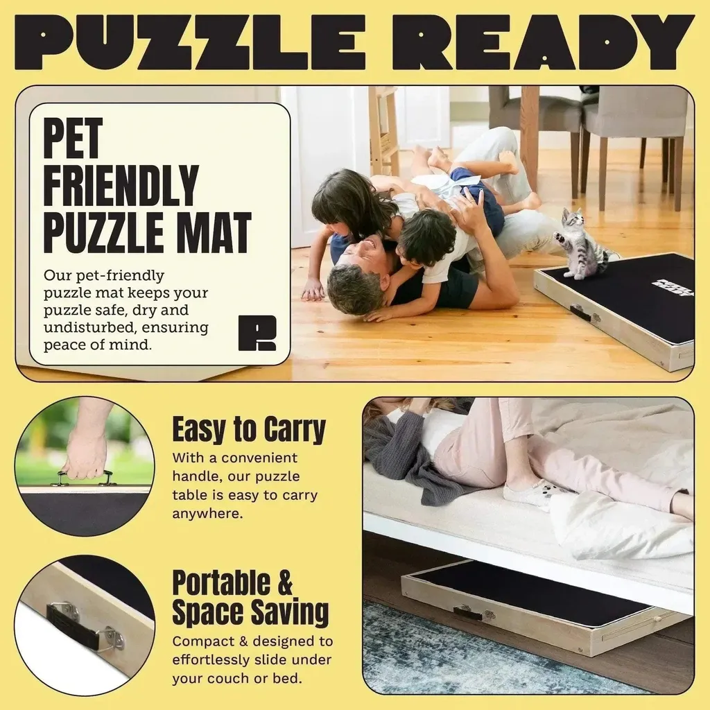 Plateau de puzzle grand format 1500 pièces pliable et stable - 5
