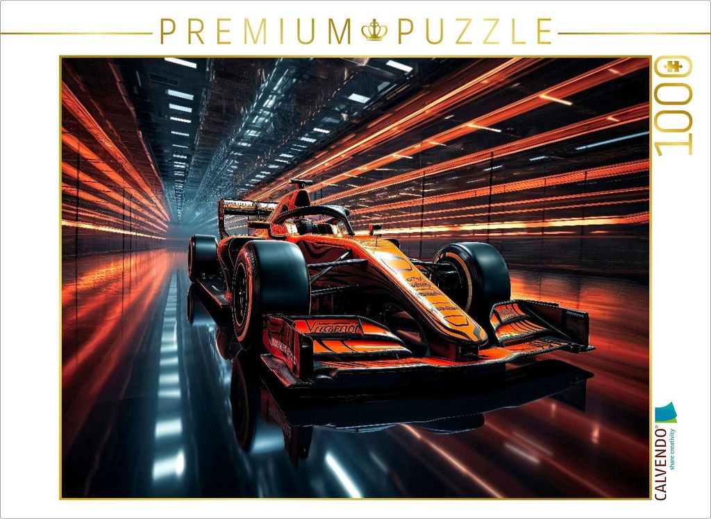 CALVENDO Puzzle Rennwagen | 1000 Teile Lege-Größe 64x48cm Foto-Puzzle für glückliche Stunden