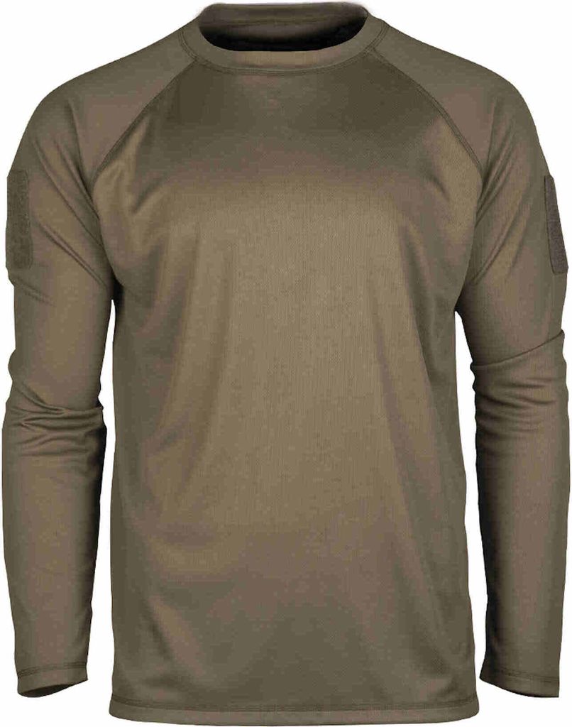 Tactical Langarmshirt Quick Dry oliv, 3XL