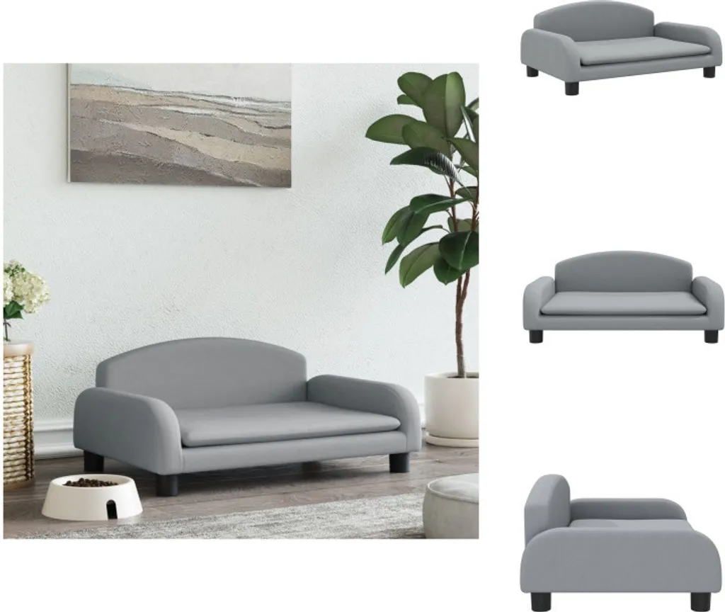 vidaXL Letto per Cani Grigio Chiaro 70x45x30 cm | Comfort Reale