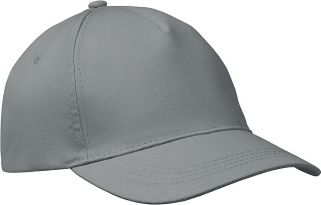 Cappellino Grigio Minimal Buzz MO138 MidOcean | 5 Segmenti Urban Style