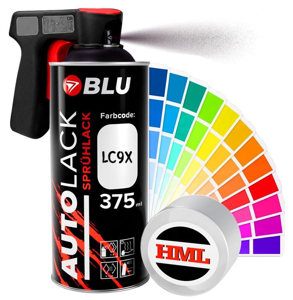 BLU Spraydosen LC9X schwarz deepblack basislack spray Produktbild 