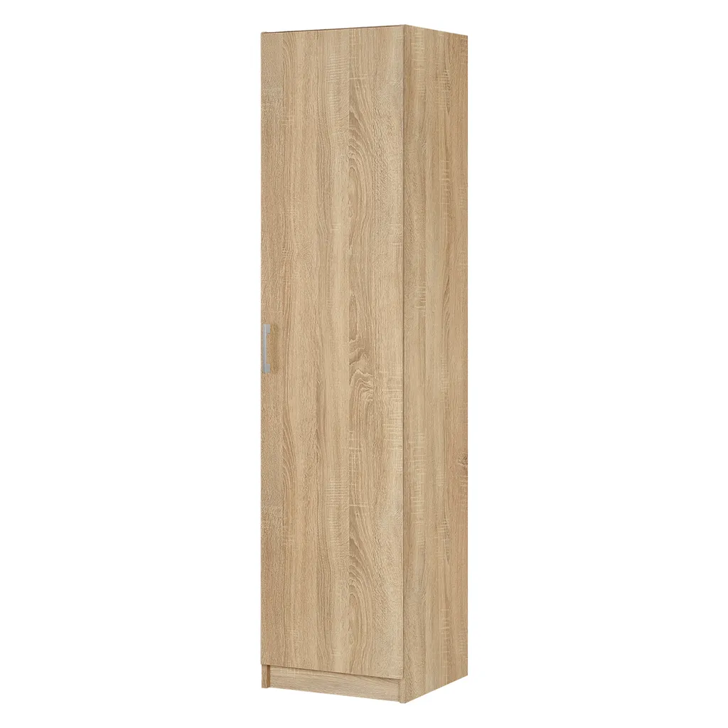Bonnetière en chêne ESO 51510 - Colonne de rangement 1 porte élégante