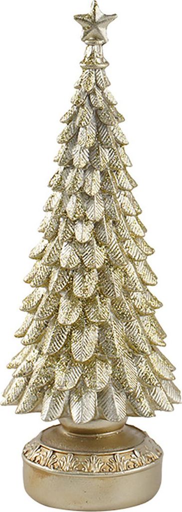 Kleine Tisch-Weihnachtsbaumfigur aus Kunstharz mit Sternspitze für Zuhause, Büro, Kaminsims und als Weihnachtsdekoration für den Innenbereich