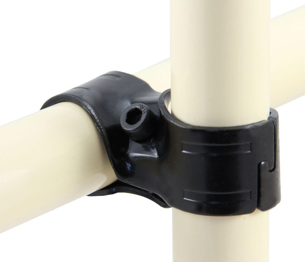 Überkreuzverbinder schwarz für 28 mm Rohre Produktbild 
