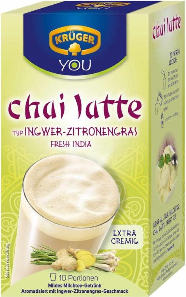 Krüger You Chai Latte Typ Ingwer-Zitronengras Fresh India Produktbild 