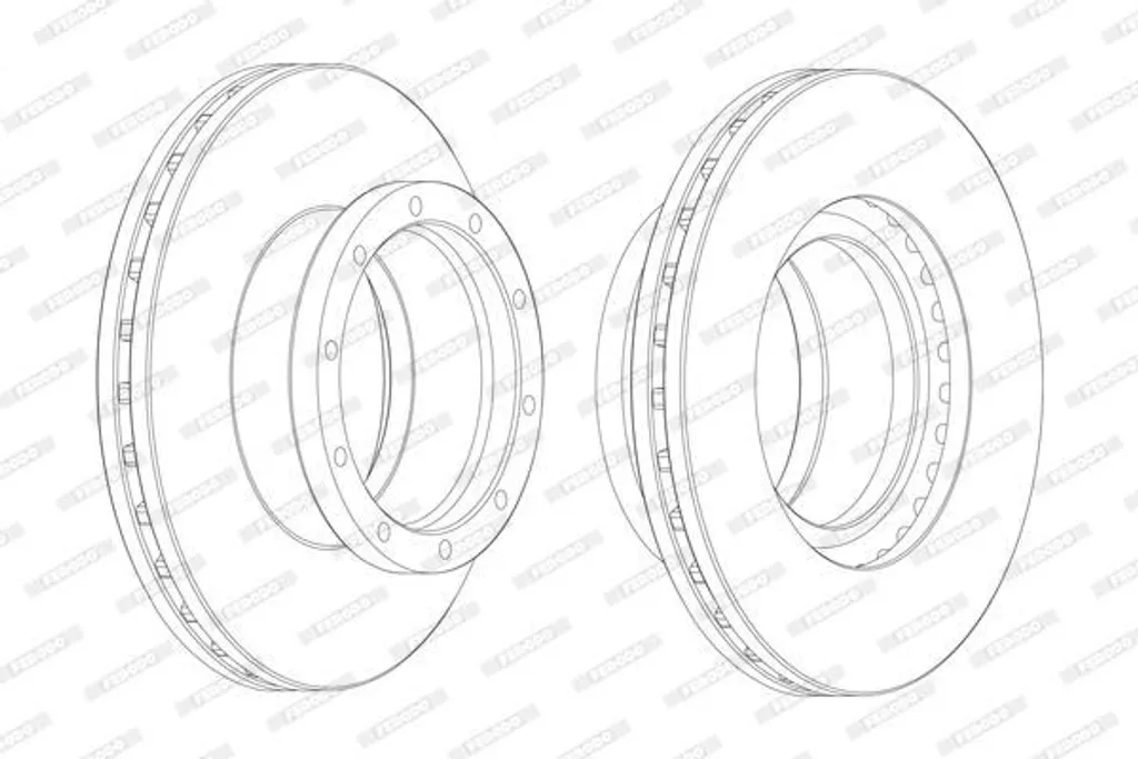 Disque de frein FERODO FCR145A PREMIER pour essieu arrière MERCEDES-BENZ