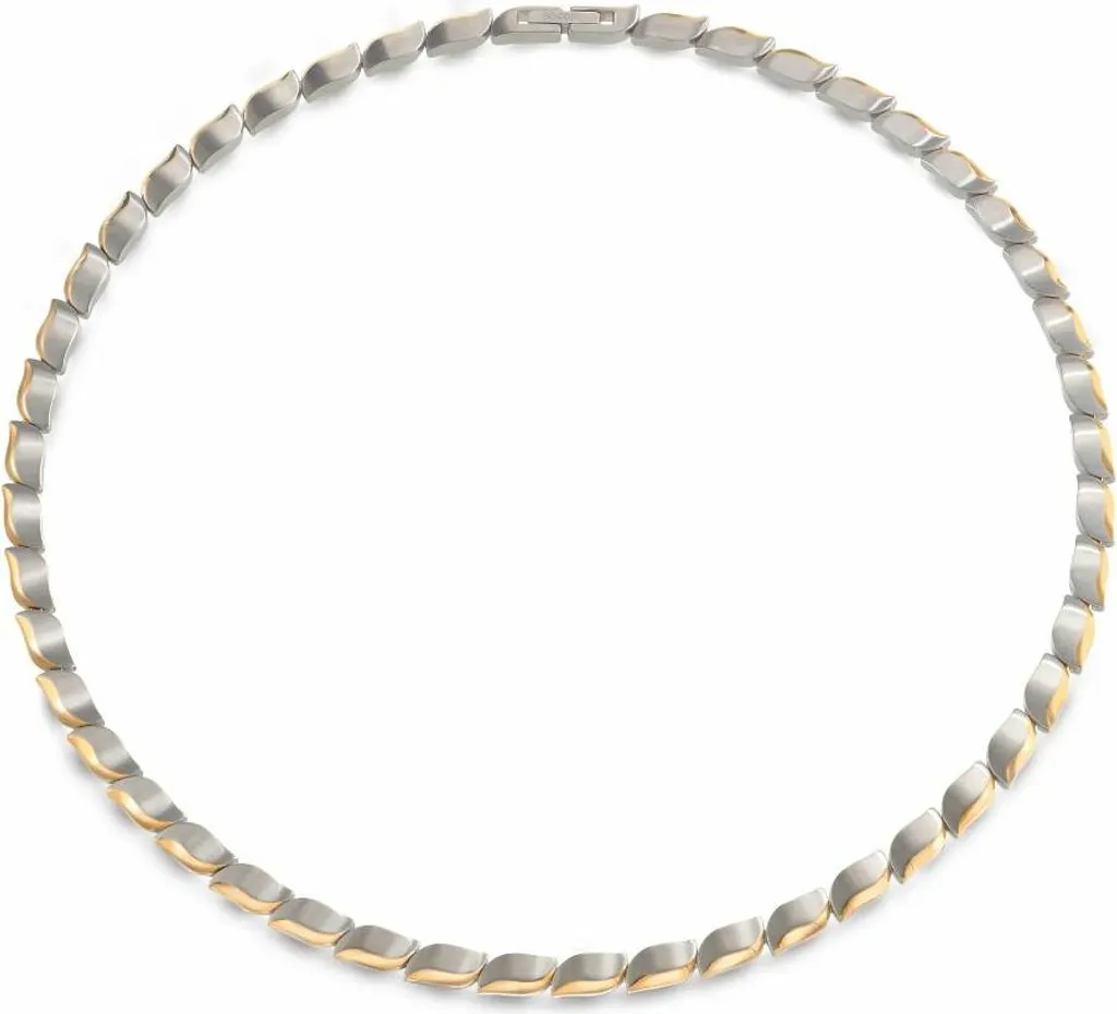 Collier tour de cou Boccia en titane brossé pour homme et femme