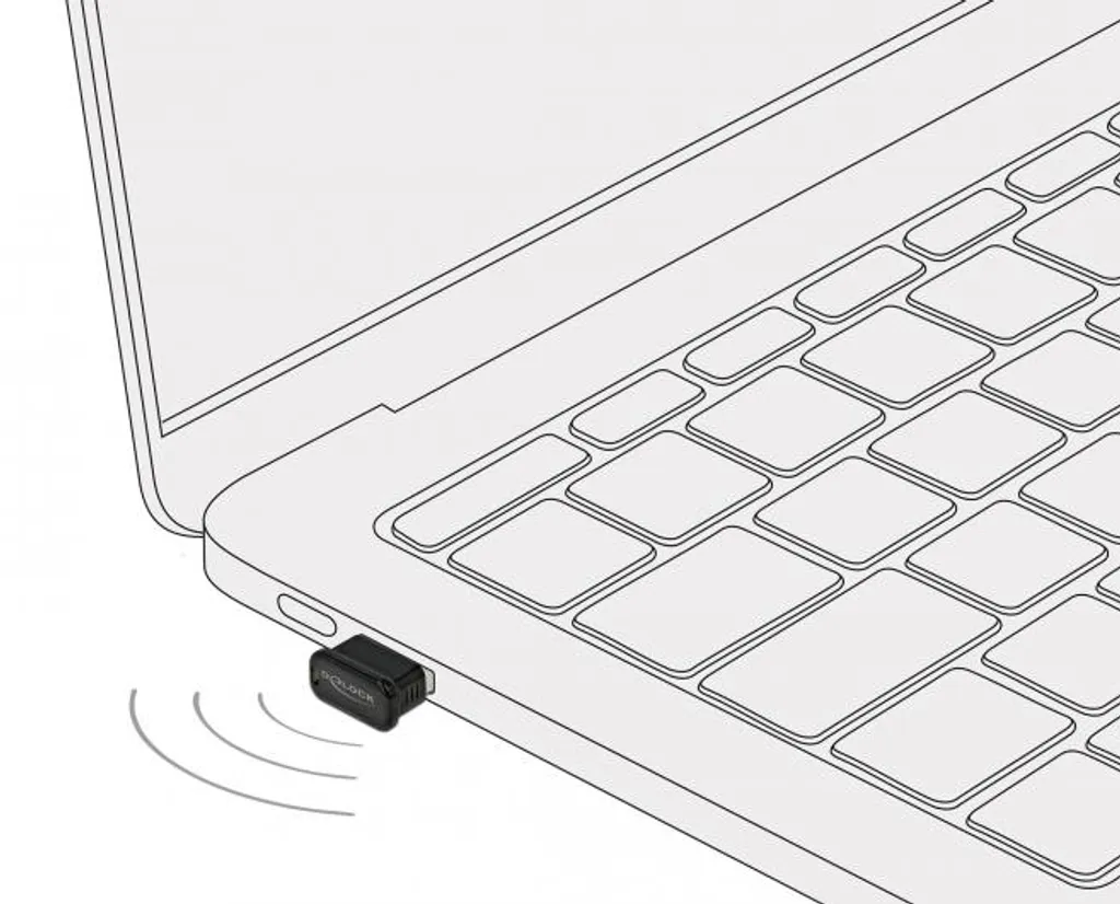 Adaptateur Bluetooth 4.0 USB Delock 61889 - Connexion sans Fil Type-A