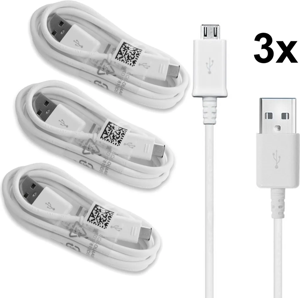 Cavo USB Micro 2.0 V-TAC Silver Series – 1 Metro, Colore Bianco – SKU 8484 - 3