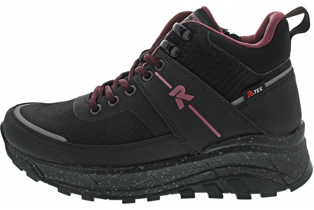 Rieker Evolution Schnürstiefel schwarz kombi in Gr. 39