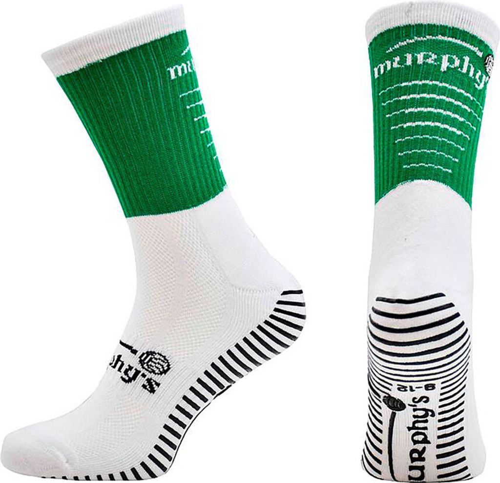 Murphy's Sportsocken Pro Mid Grip für Erwachsene - grün/weiß - Antirutsch
