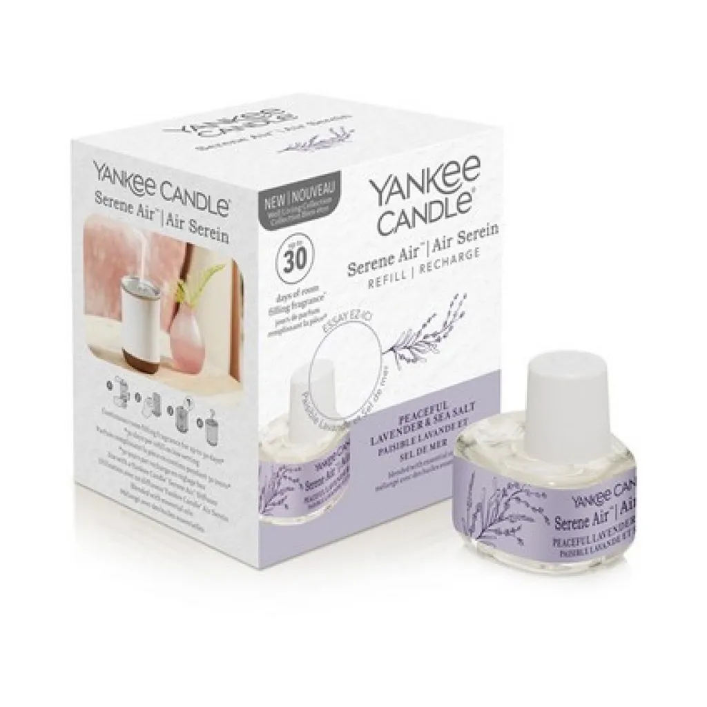 Recharge Anti-Stress Serene Air Yankee Candle Lavande et Sel de Mer