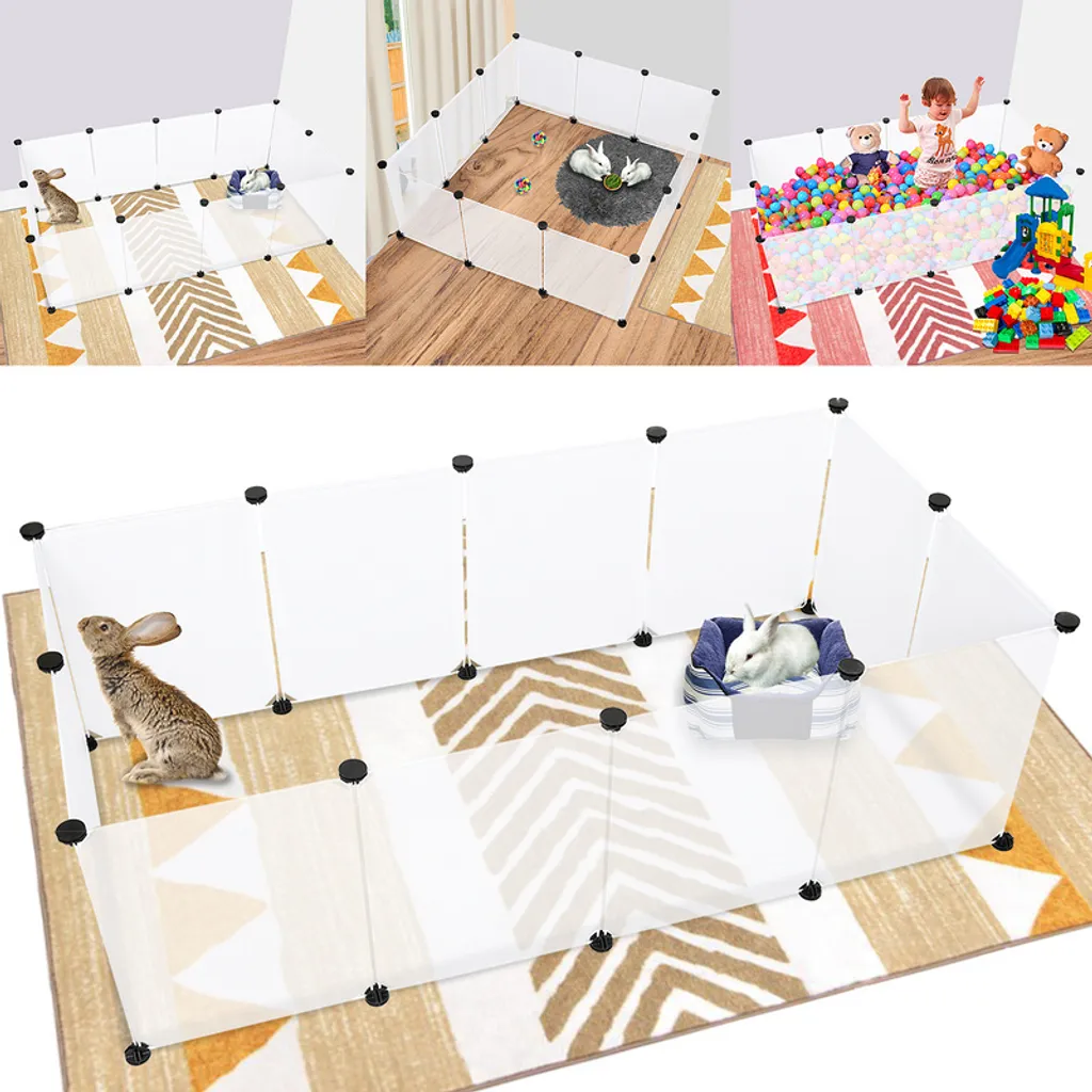 Recinto Componibile Bianco Fiqops: Gabbia Design per Porcellini d'India