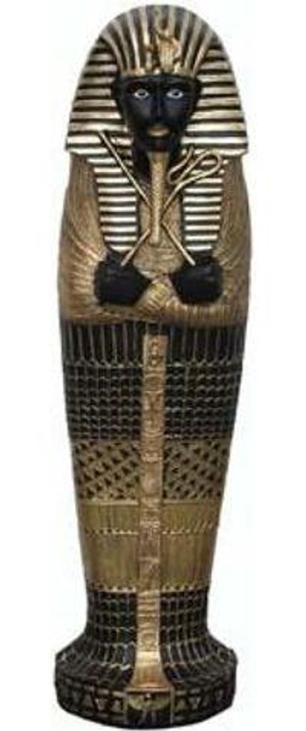 Ägypten Skulptur Tutanchamun Sarkophag Deko Statue Kunststoff Dekoration 117 cm