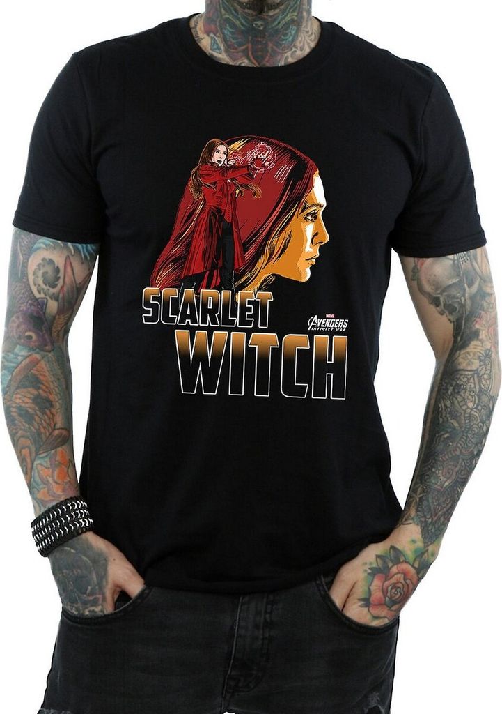 Avengers Infinity War - T-Shirt für Herren BI478 (L) (Schwarz)