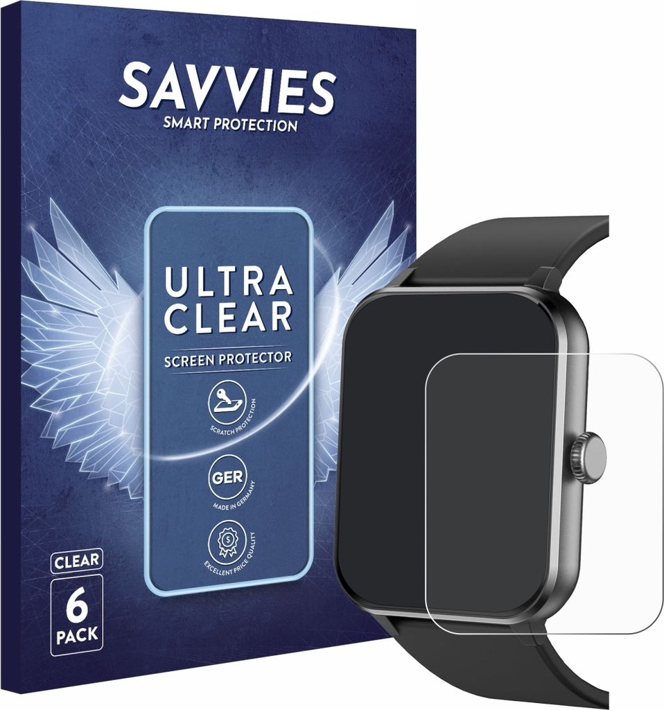 6x Für Blackview R50 / R30 / R30 Pro Schutzfolie Savvies Produktbild 