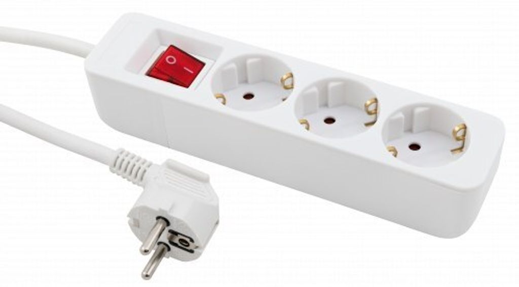 Zásuvková lišta McPower s vypínačem, 3cestný přívodní kabel Obrázek produktu 