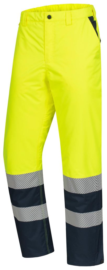 Nitras Motion Tex Viz lange Warn-Winterhose | neongelb | Gr. M | Arbeitshose