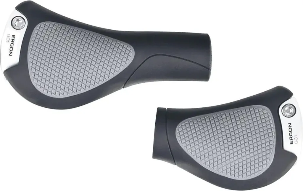 Poignées Ergon GC1 Antidérapantes Noir Gris pour Cintre Courbé de Vélo