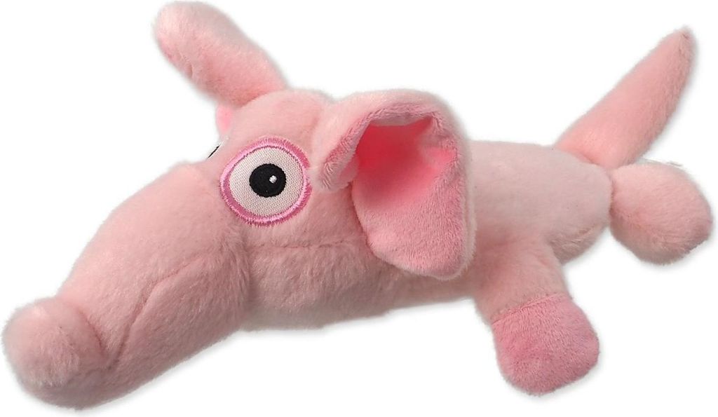 Dog Fantasy Silent Squeak Elefant rosa 26cm Produktbild 