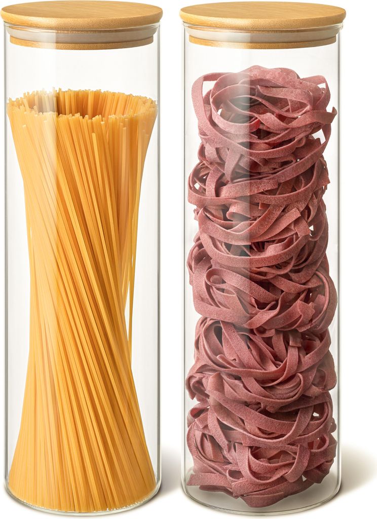Barattoli con coperchio per spaghetti set di 2 - Ermetici Immagine del prodotto 