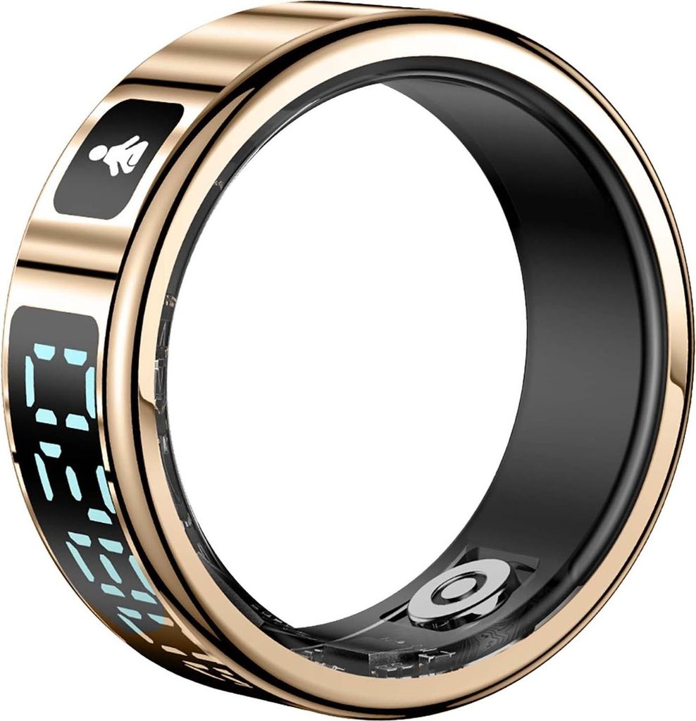 FITPADDY FITRING01L Aktivitäts-Tracker LCD Smart-Ring Aktivitäts-Tracker IP68 Gold