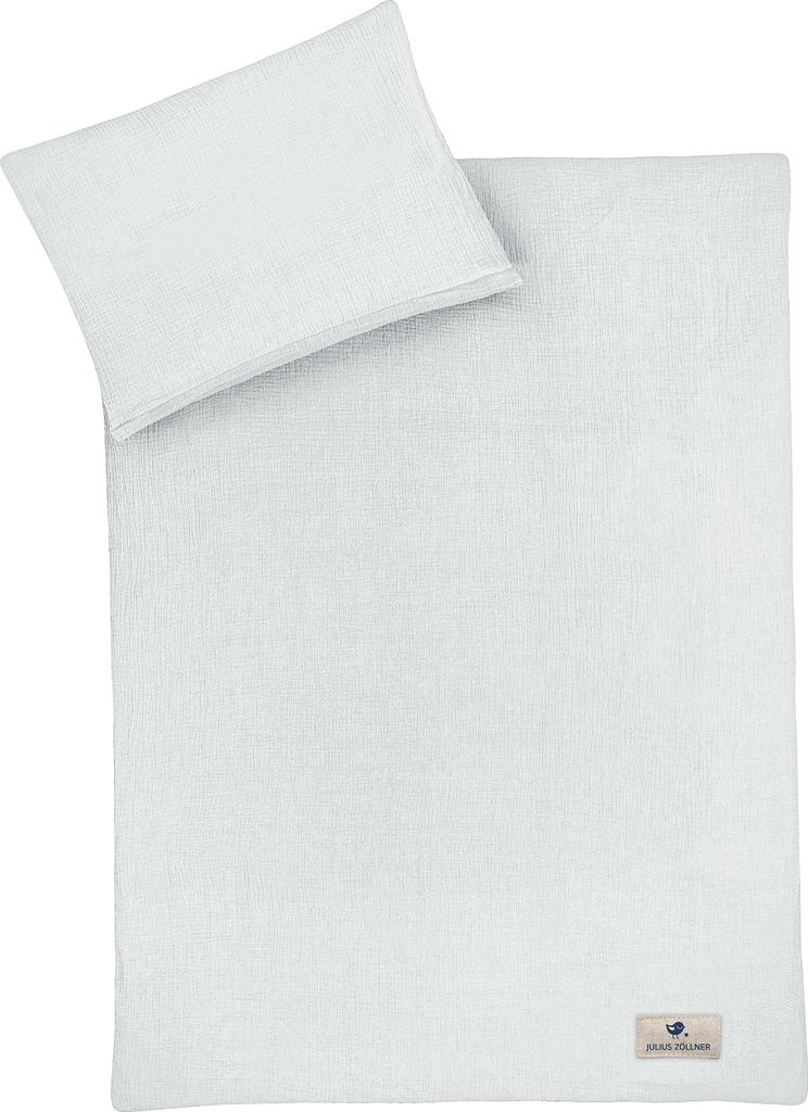 Julius Zöllner Bettwäsche Musselin grau 80/80+35/40