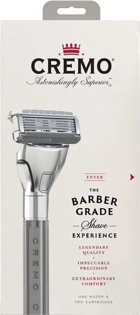 CREMO - The Barber Grade Rasierer + 2 Ersatzköpfe