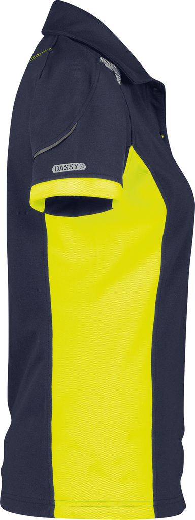 DASSY Poloshirt VERACRUZ Women Gr. L  blau/gelb Produktbild 