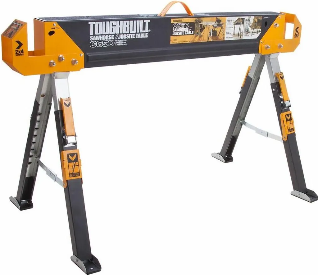 Établi de chantier mobile Toughbuilt C650 pour sciage et découpes