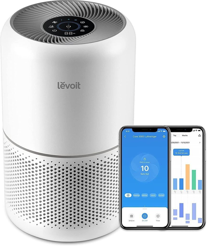 Levoit Luftreiniger Luftreiniger Allergiker mit H13HEPA Filter gegen Schimmel,Staub,Pollen, für 100 m² Räume, Air Purifier Raucherzimmer Luftfilter