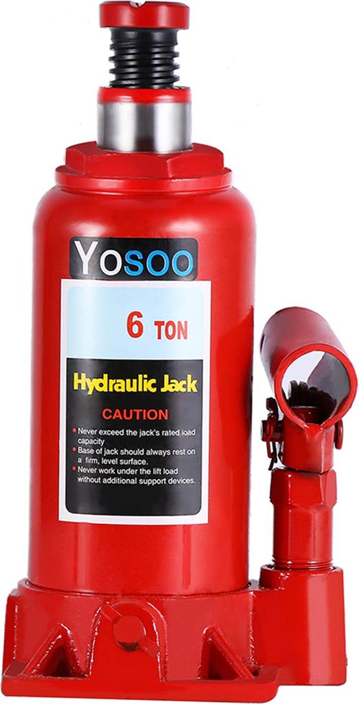6T Heavy Duty Hydraulic Bottle Jack Lifting Car Van Caravan Vehicle Automotive Lift
