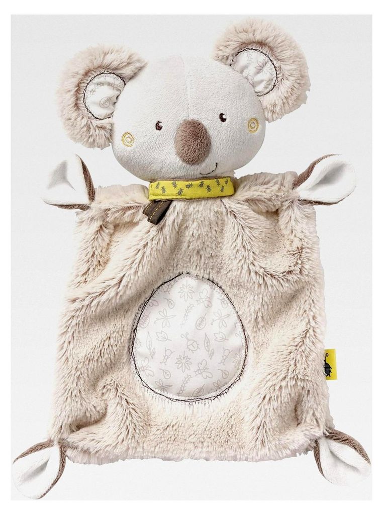 Kuscheltuch mit Koala-Kopf - Schmusetuch für Neugeborene - Plüschtier und Spielzeug für Babys und Kleinkinder ab 0+ Monaten