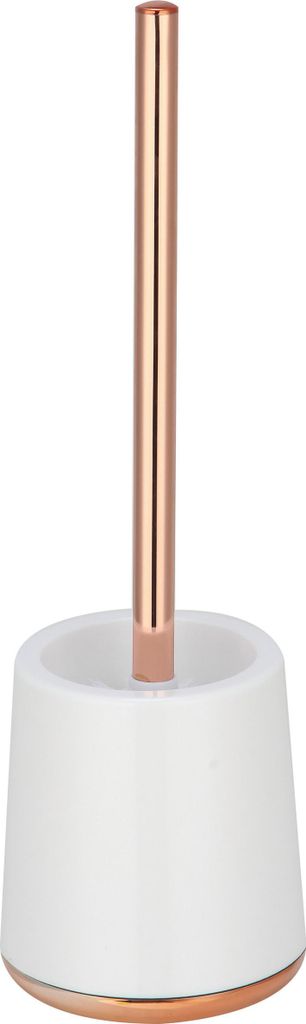 MSV Coruna WC-Burstenhalter - Kunststoff - weis/kupfer - 38 cm