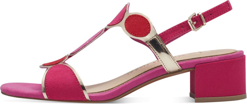MARCO TOZZI Damen Sandale Textil Sandalette Metallic Produktbild 2